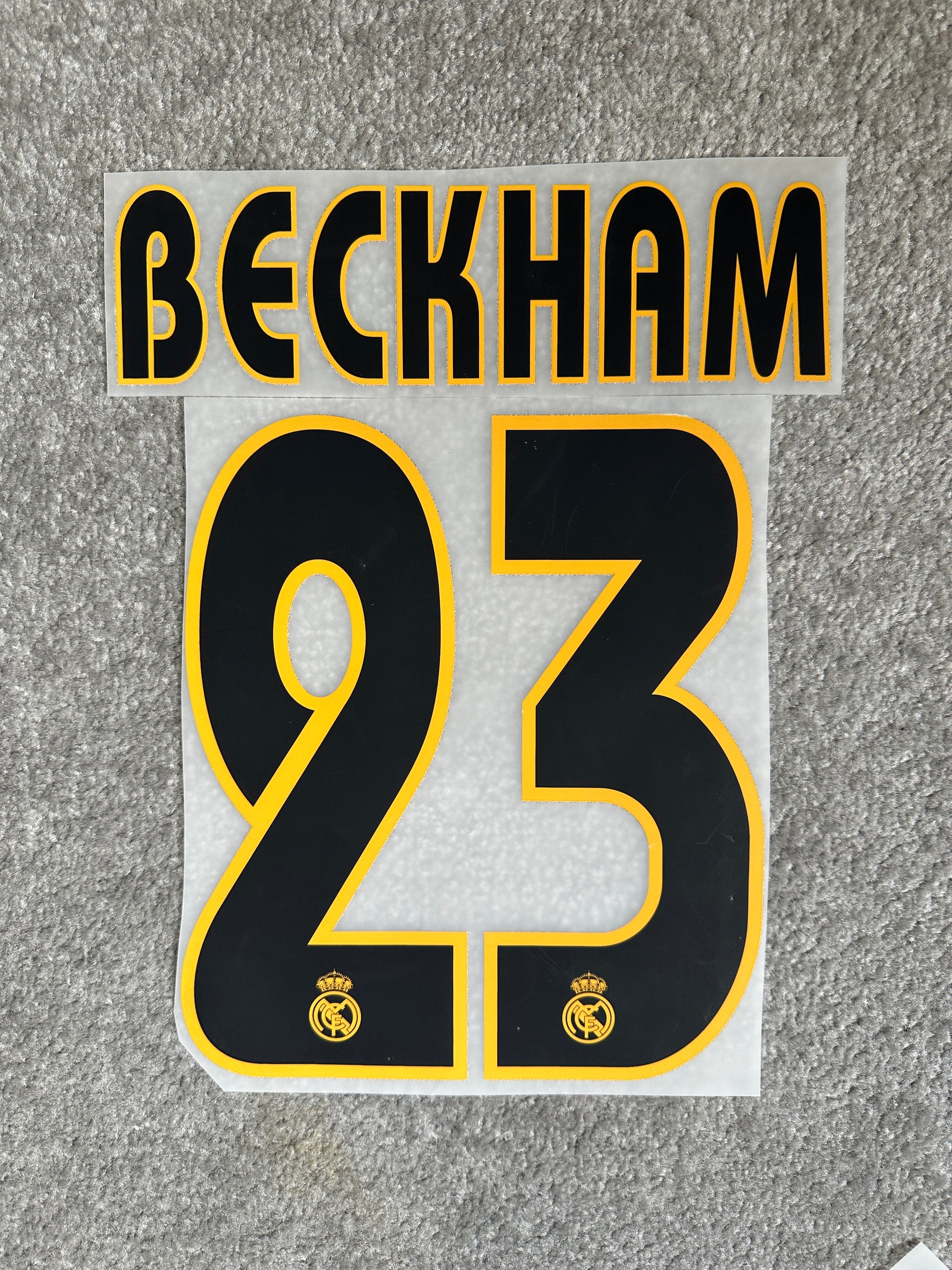 Real Madrid 2003/05 Home Beckham Name Set