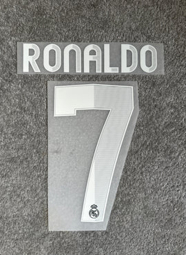 Real Madrid 2012/13 Away Ronaldo Name Set