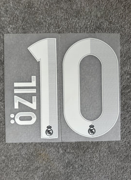 Real Madrid 2012/13 Away Ozil Name Set