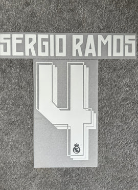 Real Madrid 2015/16 3rd Sergio Ramos Name Set