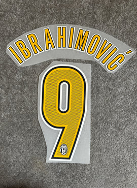 Juventus 2004/05 Ibrahimovic Home Name Set