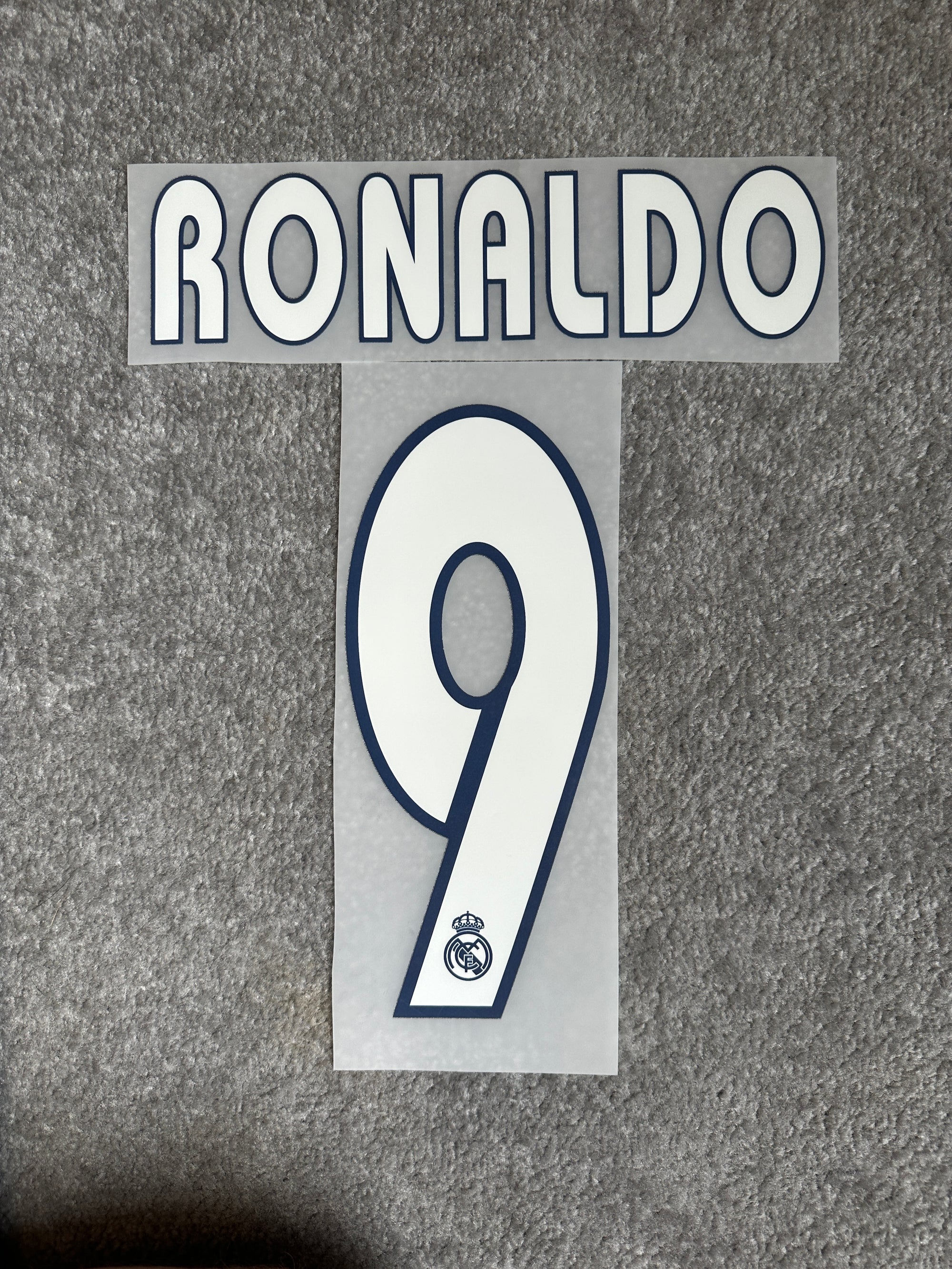 Real Madrid 2003/05 Away Ronaldo Name Set