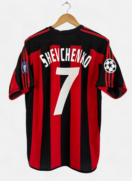 AC Milan 2003/04 Shevchenko Home Football Shirt - Medium