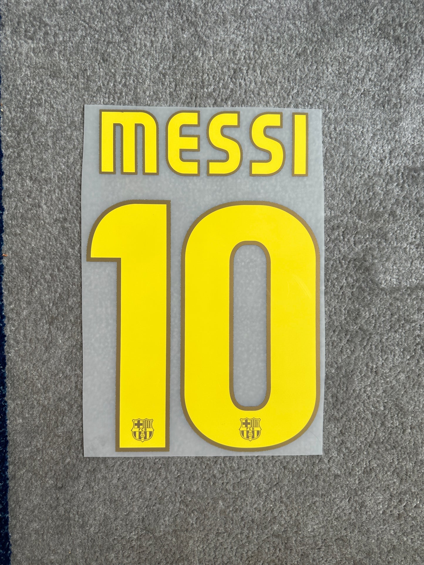 Barcelona 2008/10 Home Messi Name Set – OJ's Football Shirt Restorations