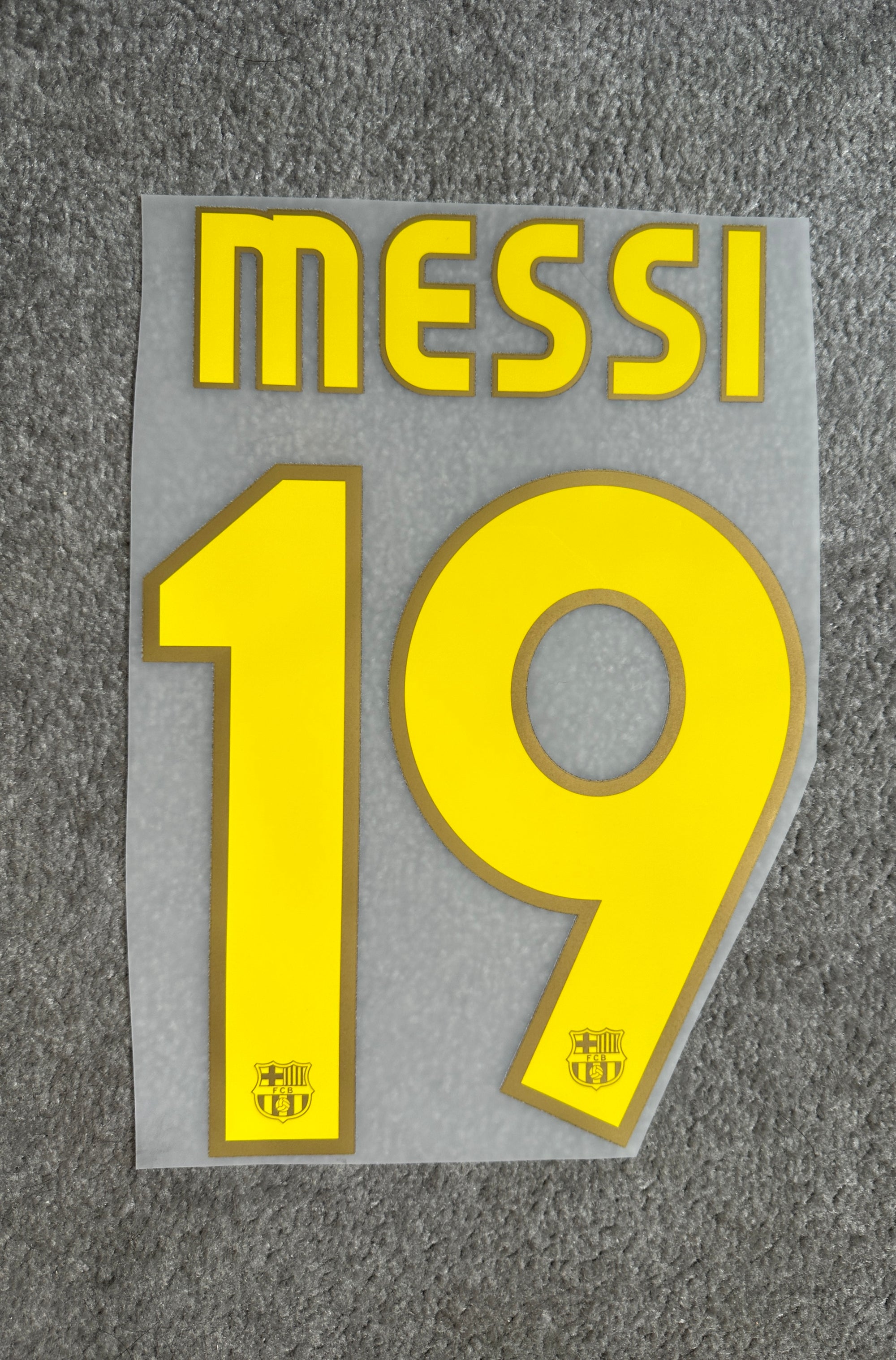 Barcelona 2007/08 Home Messi Name Set