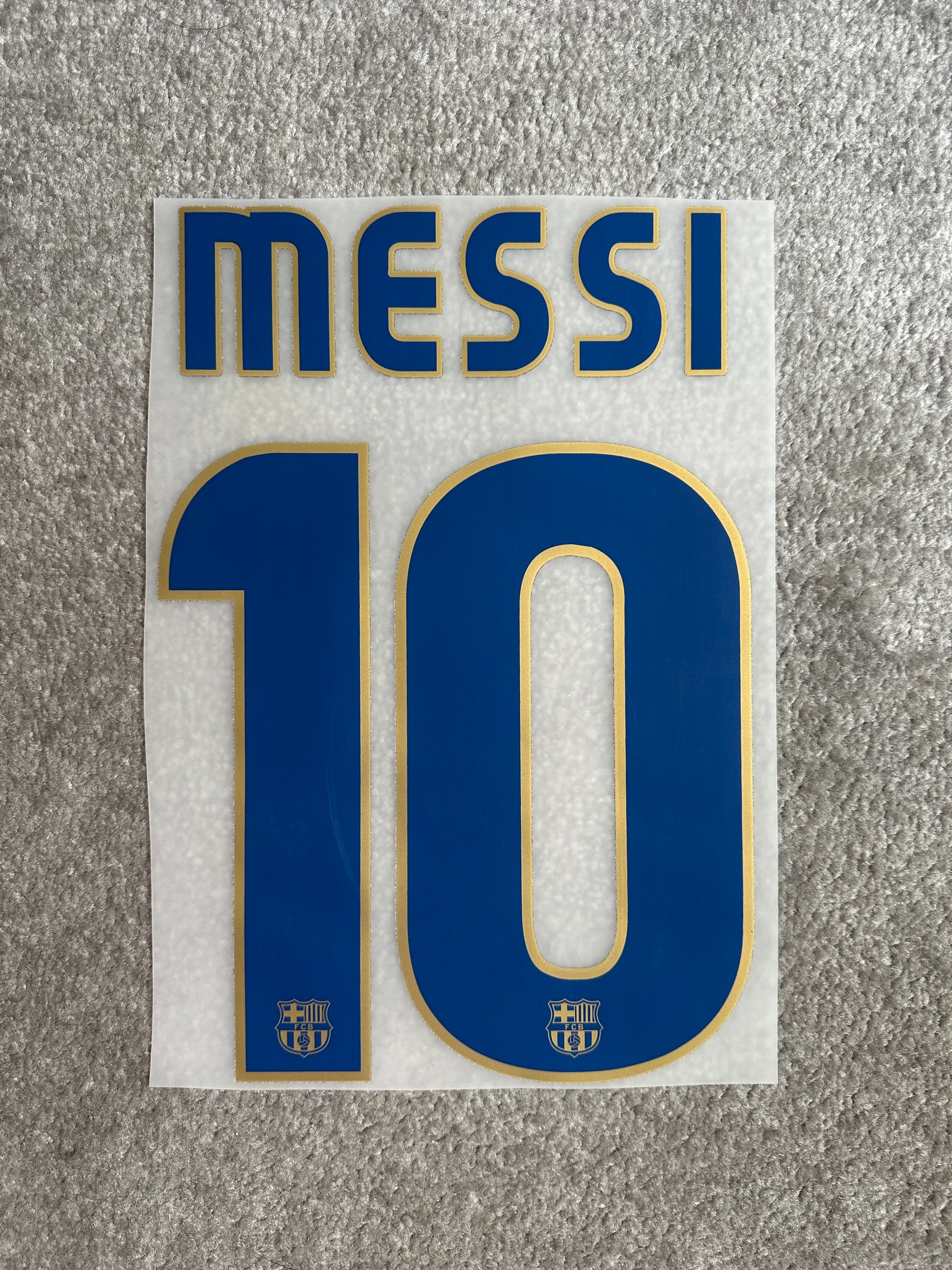 Barcelona 2008/10 Messi Away Name Set