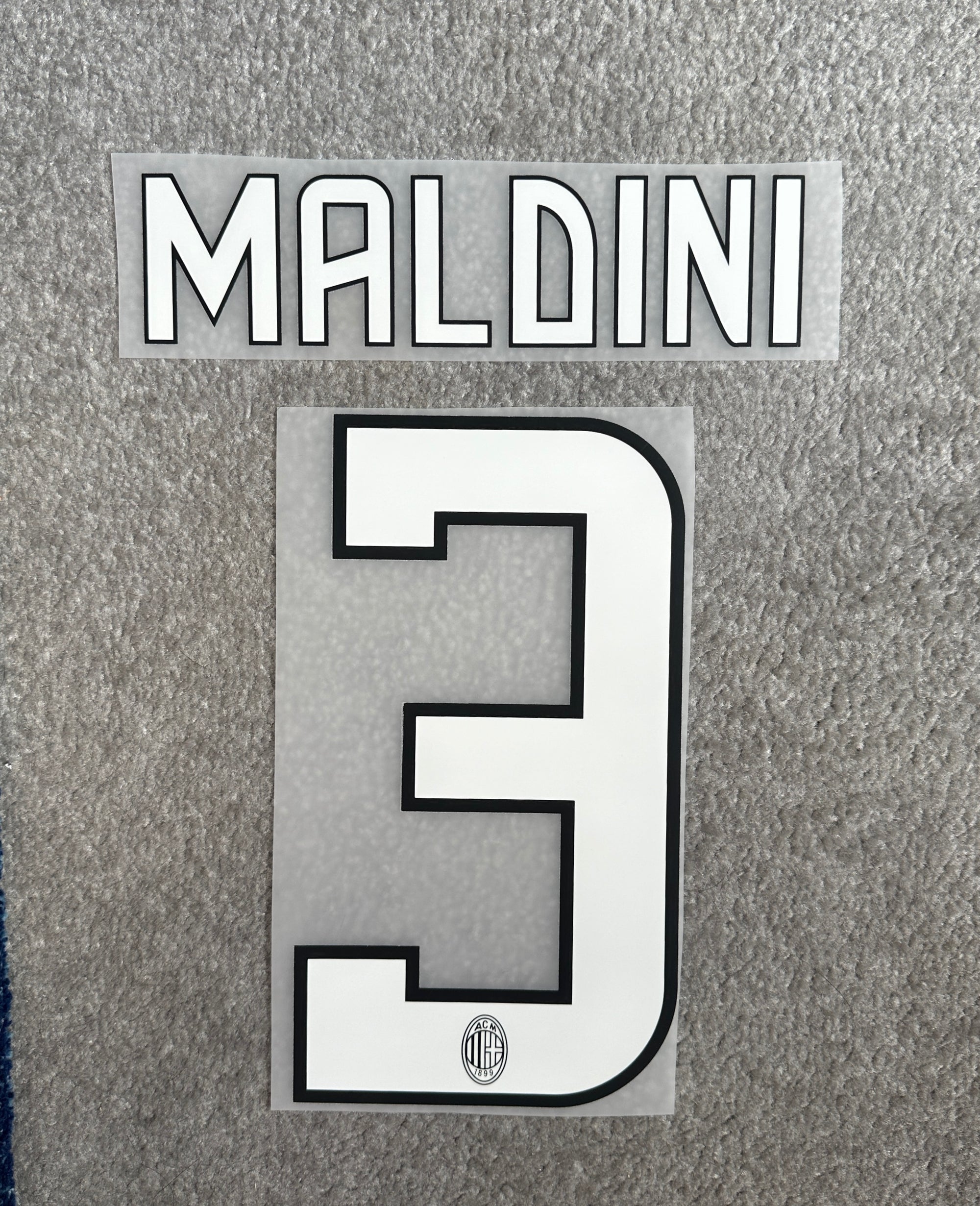 AC Milan 2008/09 Maldini Home Name Set