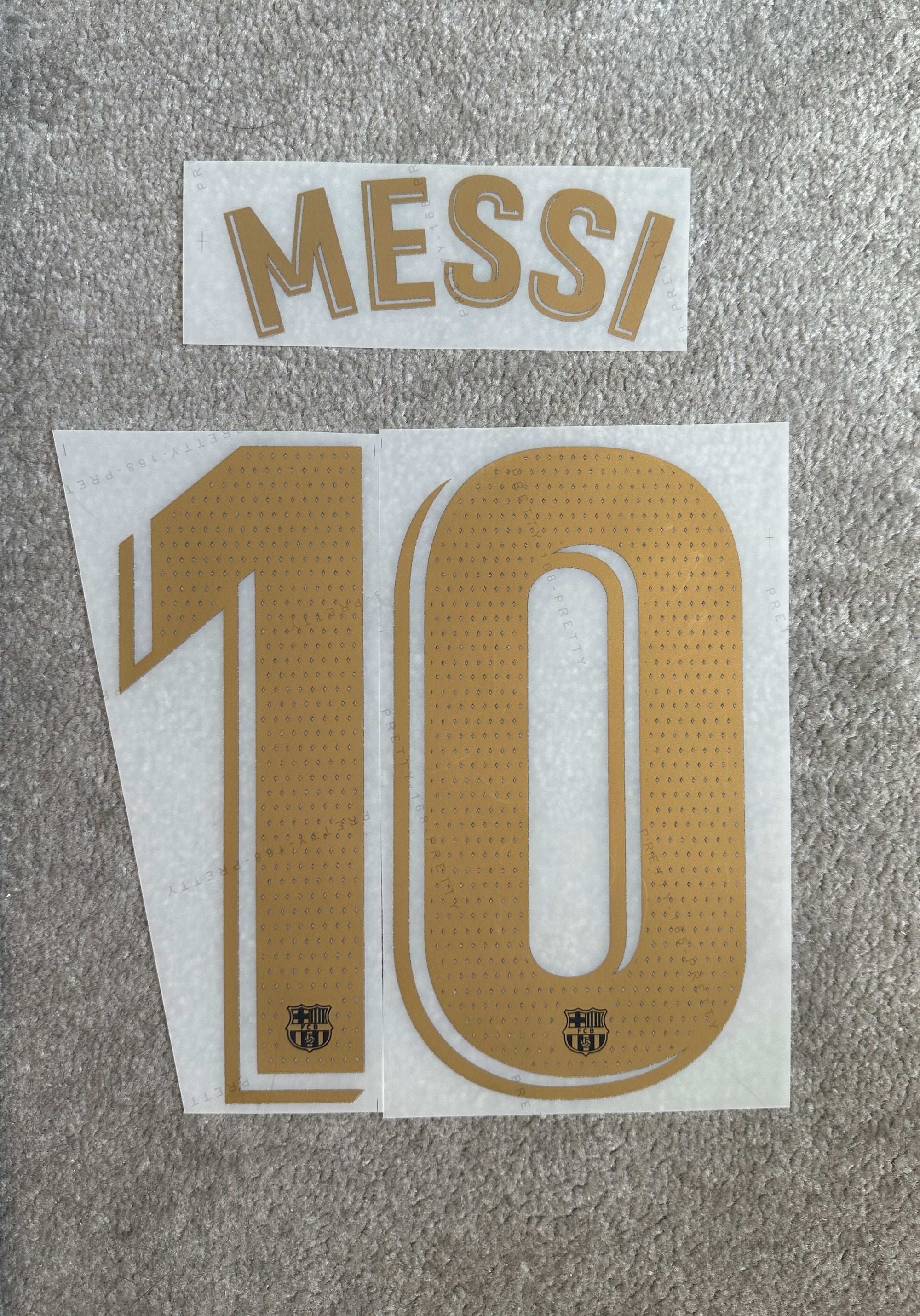 Barcelona 2019/21 Messi Away Name Set