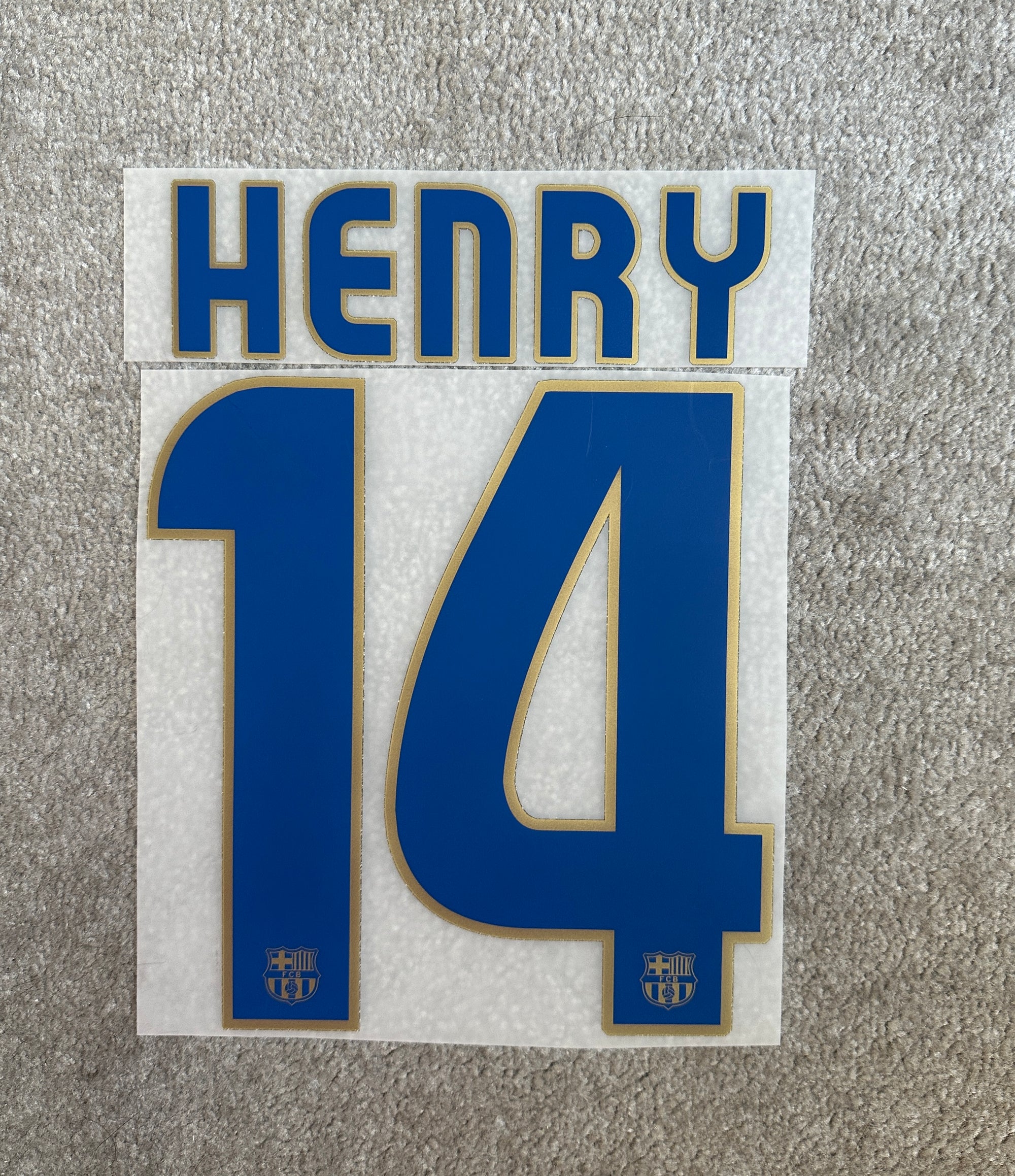 Barcelona 2008/09 Away Henry Name Set