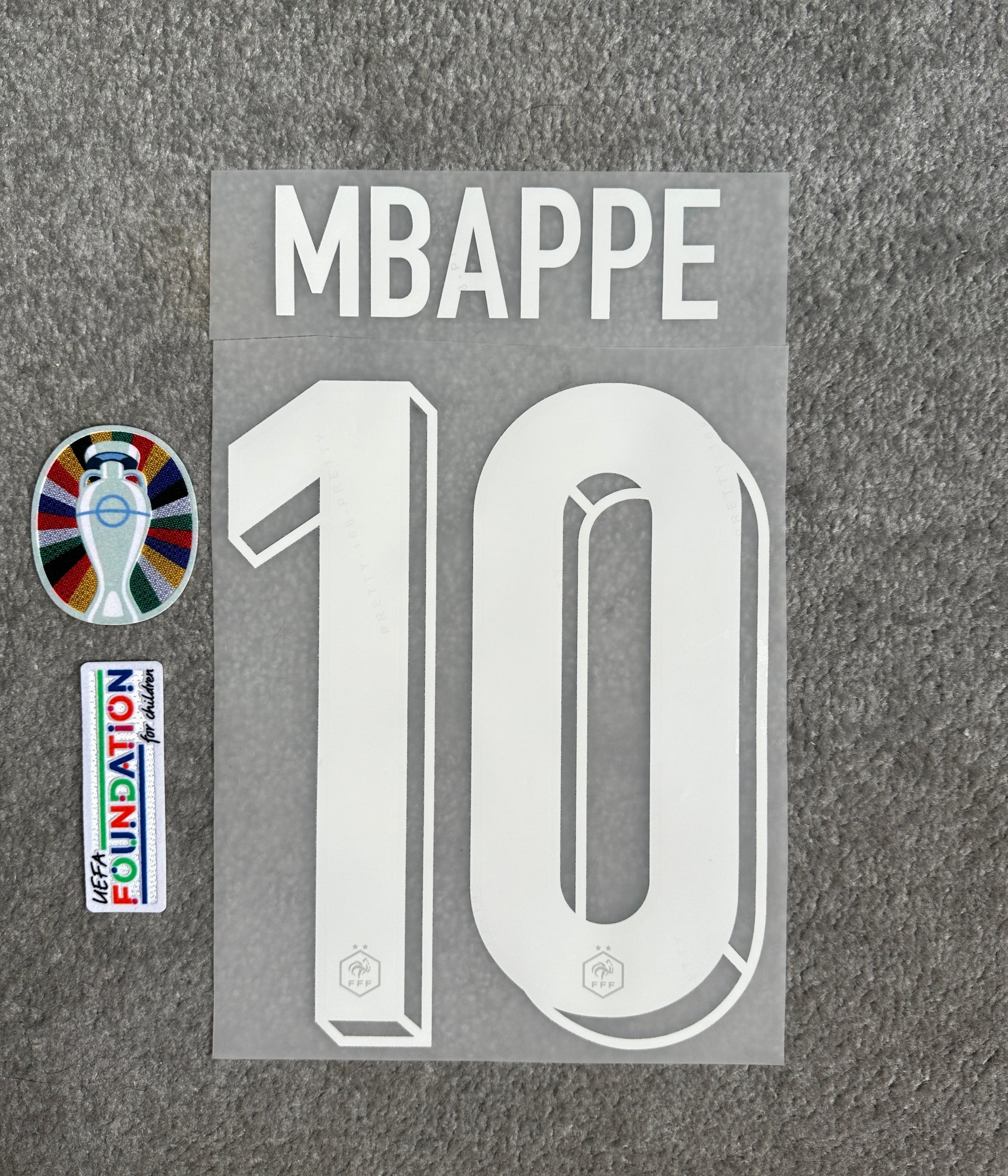 France 2024 Mbappe Home Name Set + Patches