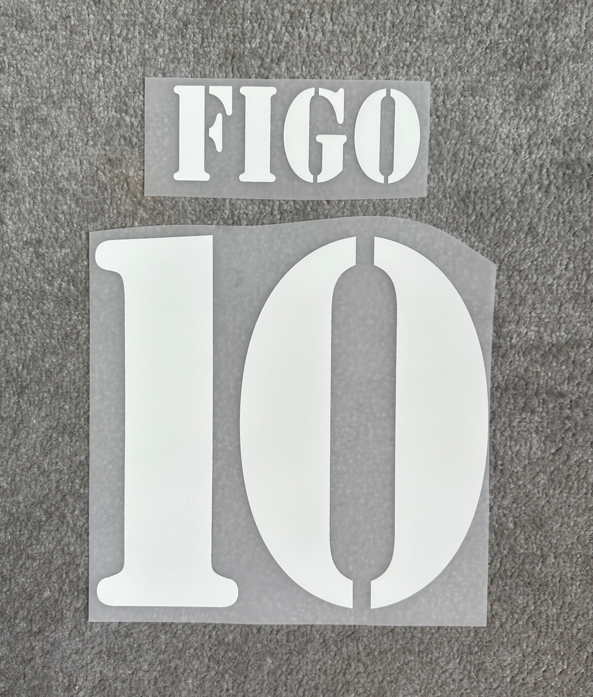 Real Madrid 2001/03 Figo Away Name Set