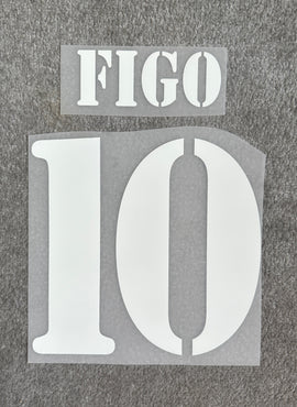 Real Madrid 2001/03 Figo Away Name Set