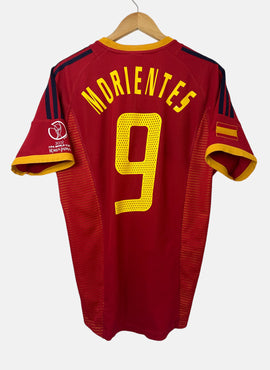 Spain 2002 Morientes Home Football Shirt - Medium