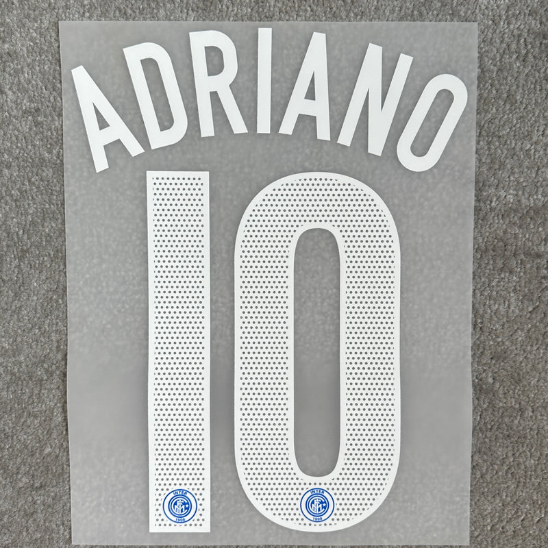 Inter Milan 2004/05 Adriano Home Name Set
