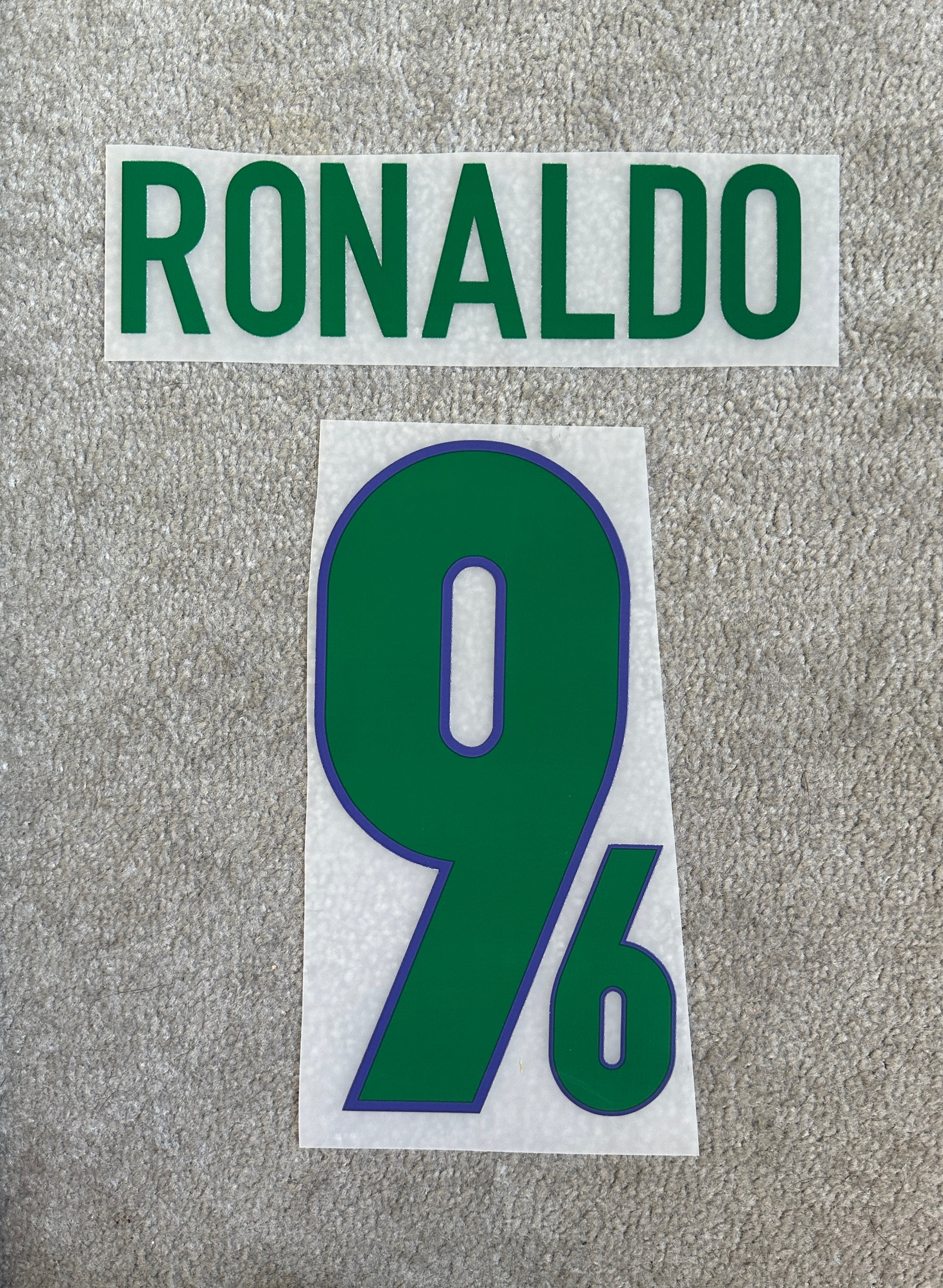 Brazil 1998 Ronaldo Home Name Set