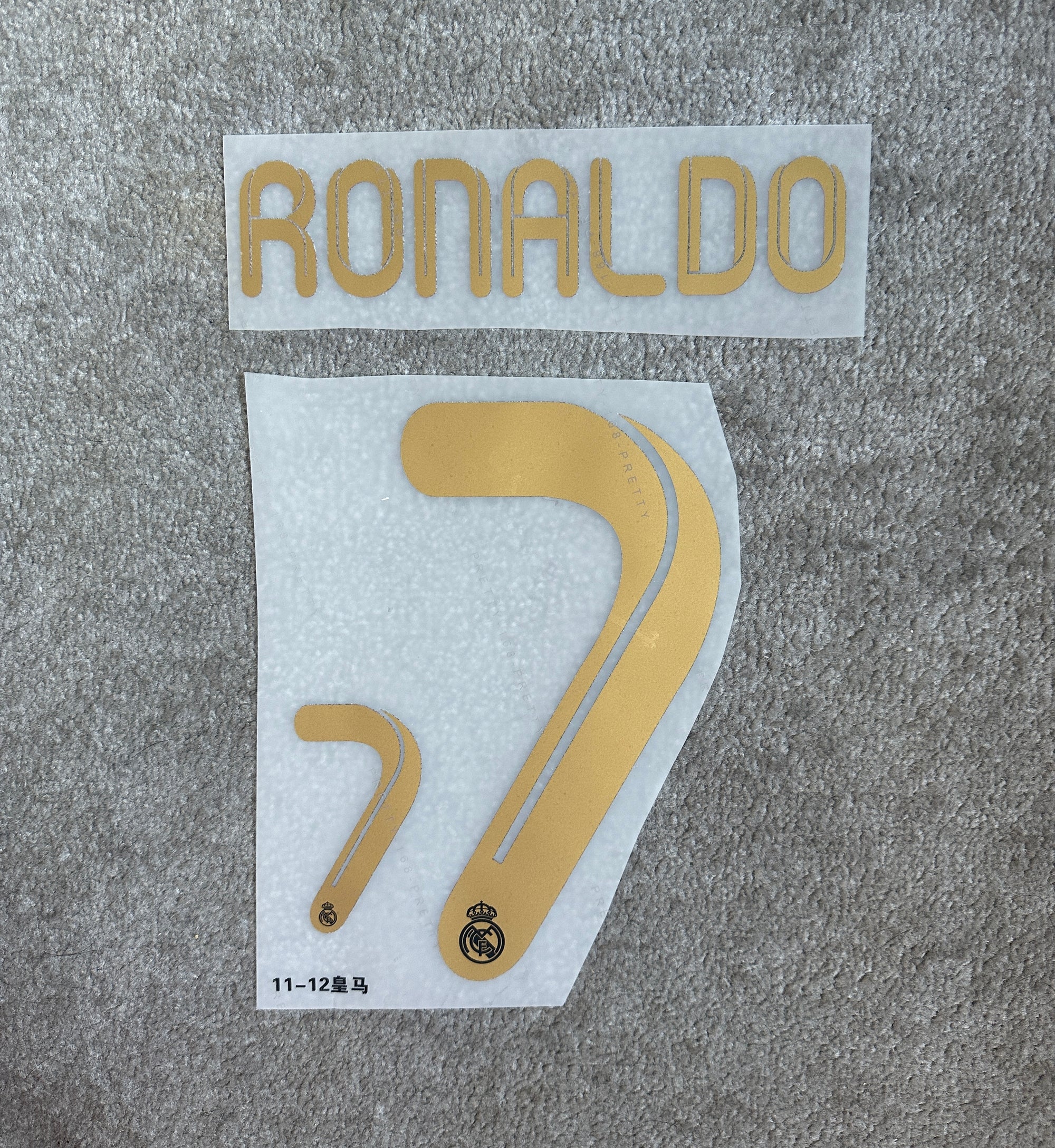 Real Madrid 2011/12 Ronaldo Home Away Name Set