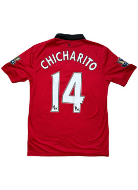 Man United 2013/14 Chicharito Home Football Shirt - Medium