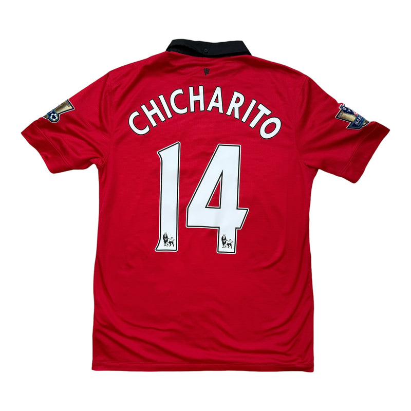 Man United 2013/14 Chicharito Home Football Shirt - Medium