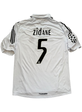 Real Madrid 2005/06 Zidane UCL Football Shirt - Medium