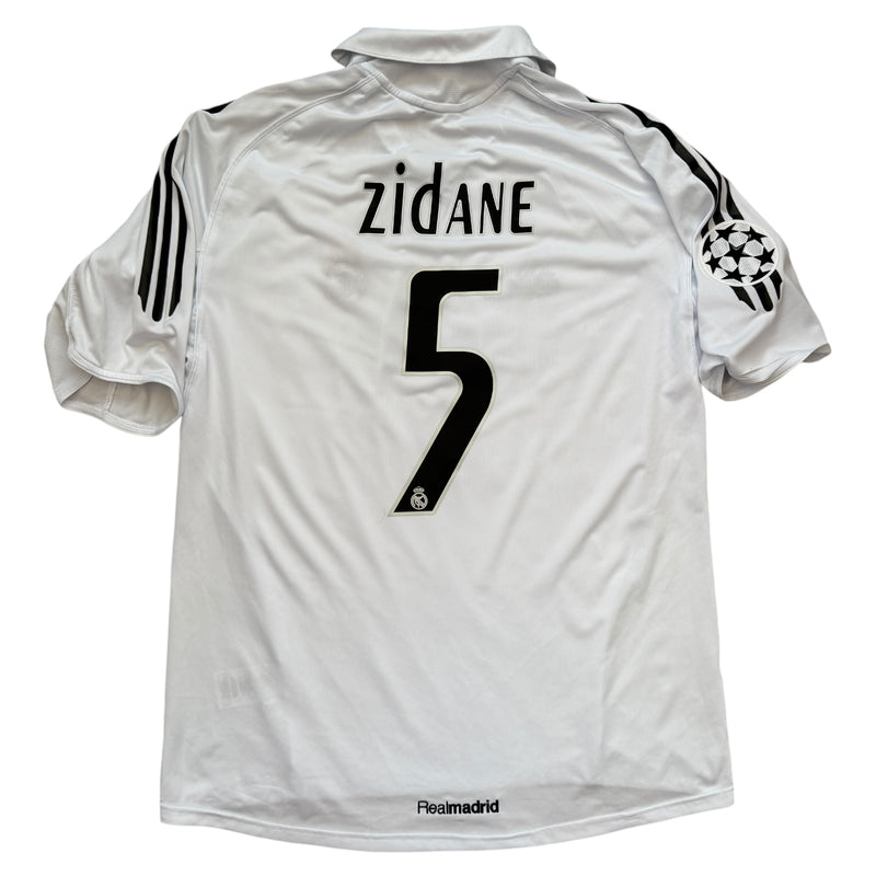 Real Madrid 2005/06 Zidane UCL Football Shirt - Medium