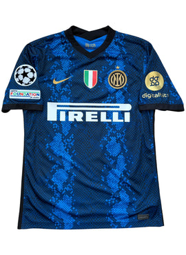 Inter Milan 2021/22 Lautaro UCL Sponsor Swap Football Shirt - Medium