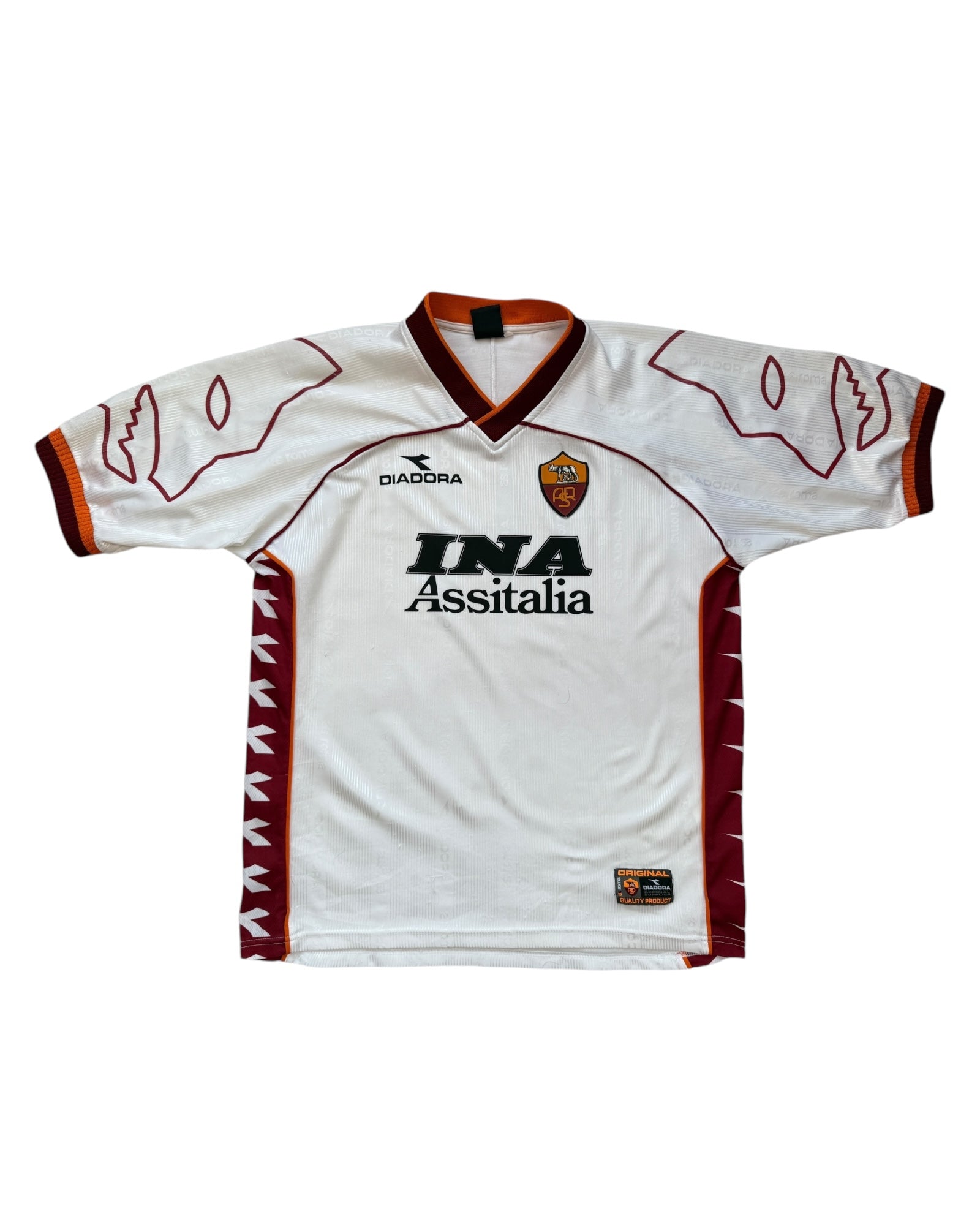 AS Roma 1999/00 Away Football Shirt - L/XL