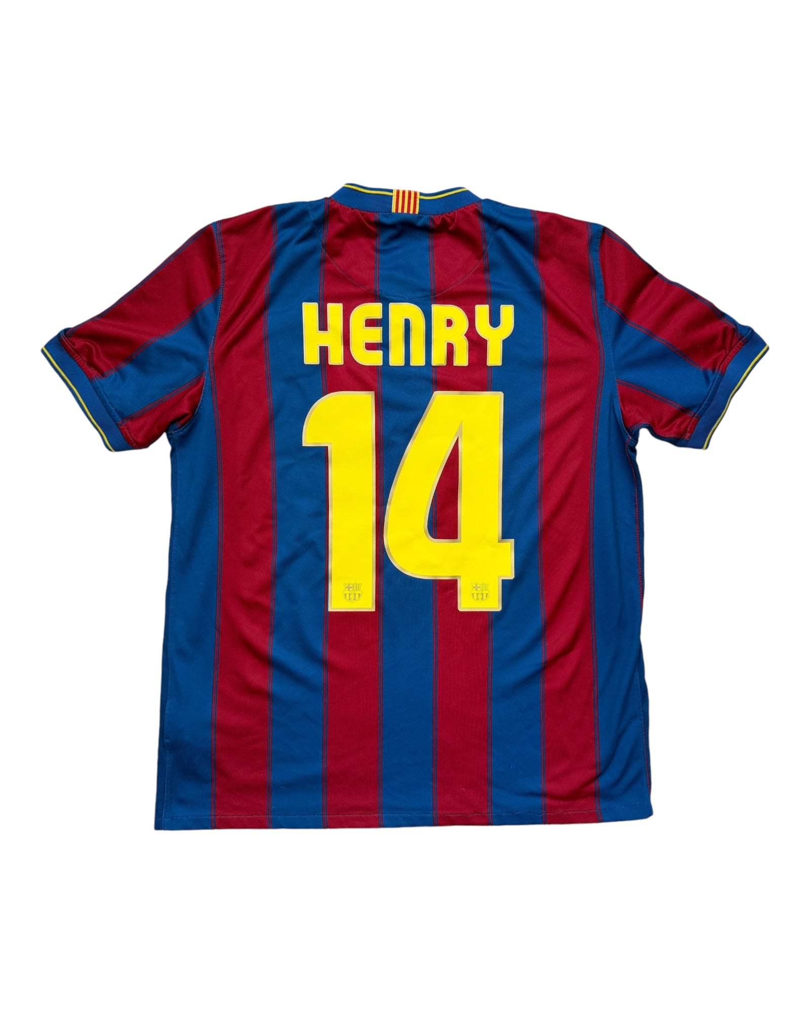 Barcelona 2009/10 Henry Home Football Shirt - Medium