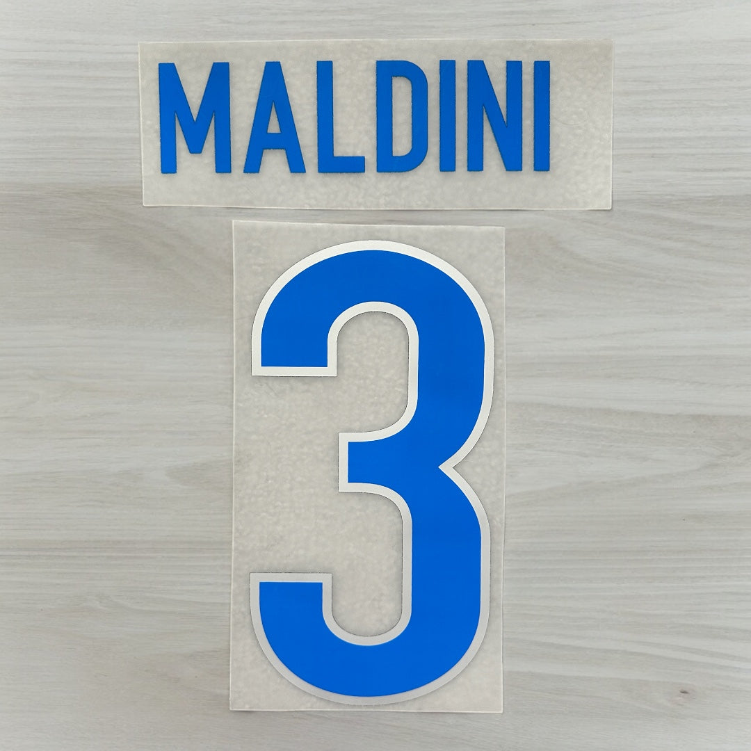 Italy 1998 Away Maldini Nameset