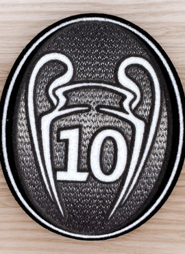 10x UCL Champions League Badge of Honour Real Madrid Patch