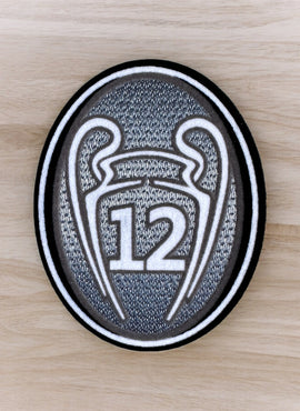 12x UCL Champions League Badge of Honour Real Madrid Patch