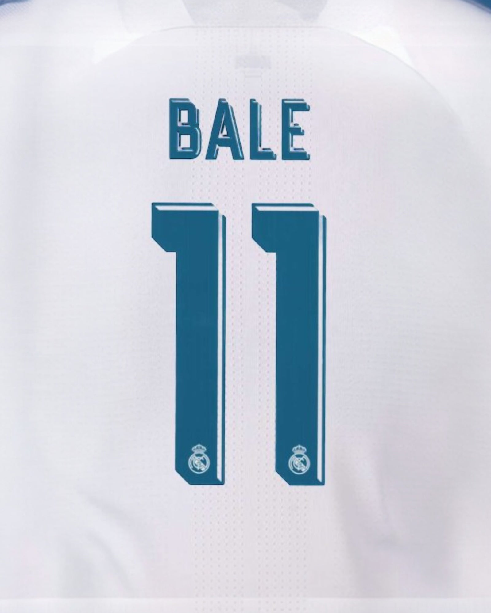 Real Madrid 2017/18 Bale Home Name Set