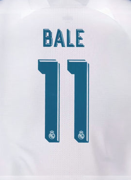 Real Madrid 2017/18 Bale Home Name Set