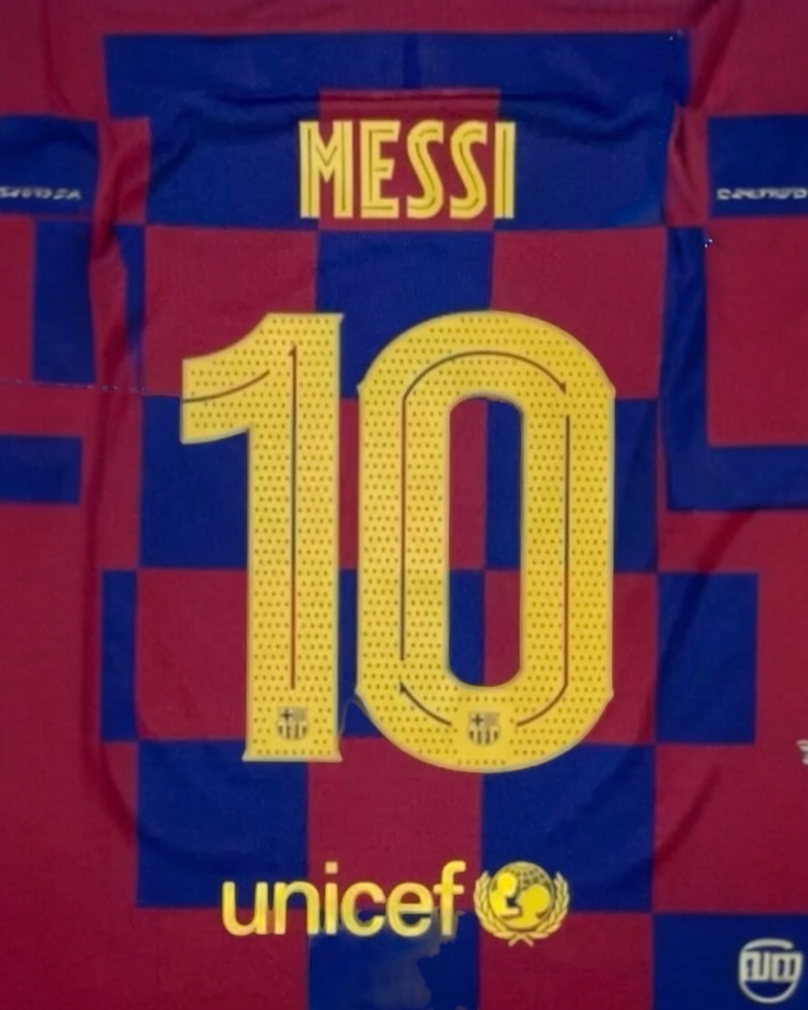 Barcelona 2019/21 UCL Messi Home Name Set