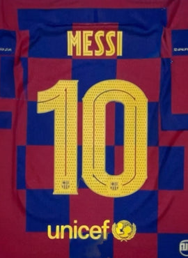 Barcelona 2019/20 UCL Messi Home Name Set