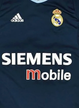 Siemens Mobile Real Madrid 2003/04 Away Replacement Sponsor