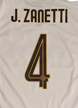 Inter Milan 2008/09 Zanetti Away Name Set