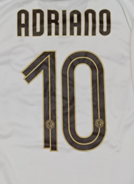 Inter Milan 2008/09 Adriano Away Name Set