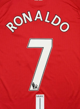 Manchester United 2007/13 Ronaldo Name Set