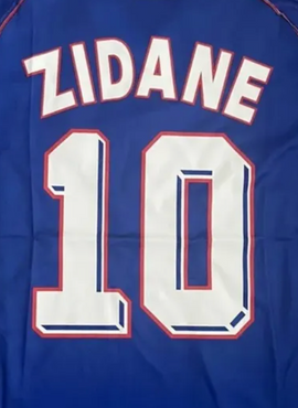 France 1998 Home Zidane Name Set