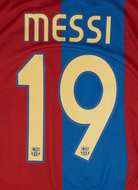 Barcelona 2006/07 Home/Away Messi Nameset