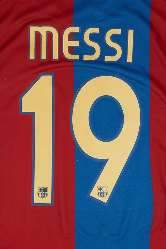 Barcelona 2006/07 Home/Away Messi Nameset