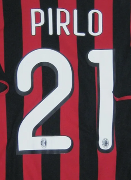 AC Milan 09/10 Pirlo Home Name Set