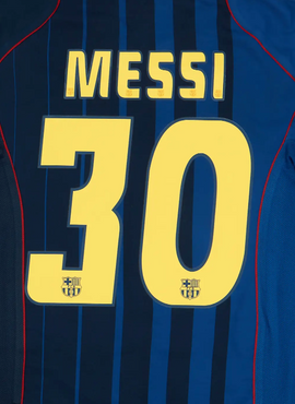 Barcelona 2004/06 Away Messi Name Set