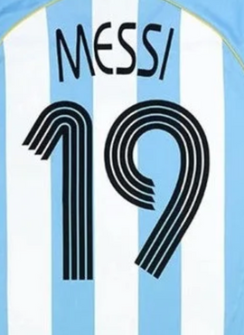 Argentina 2006 Messi Home Name Set