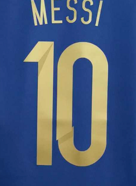 Argentina 2014 Messi Away Name Set