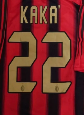 AC Milan 2004/07 Kaka Home Name Set