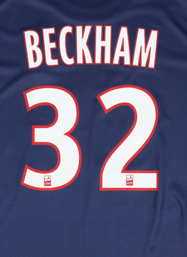 PSG 2012/16 Beckham Home Name Set