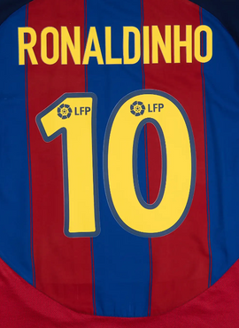 Ronaldinho 2003/04 Home Barcelona Name Set