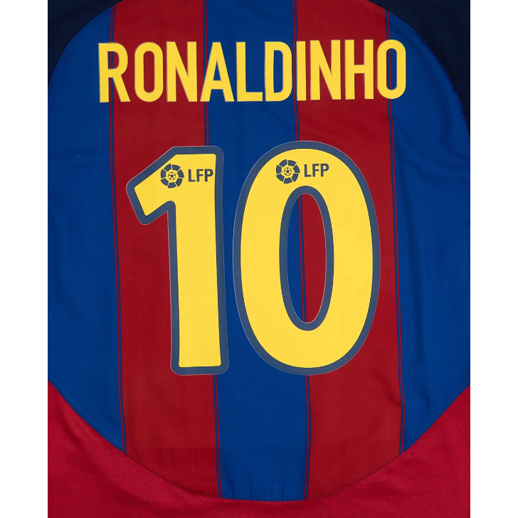 Ronaldinho 2003/04 Home Barcelona Name Set