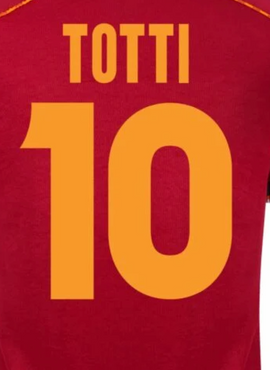 AS Roma 1998/99 Totti Home Name Set